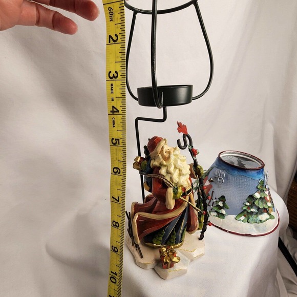 Holiday Christmas Old St. Nick Candleholder with votive Home Interiors Gifts GTC - Picture 2 of 7